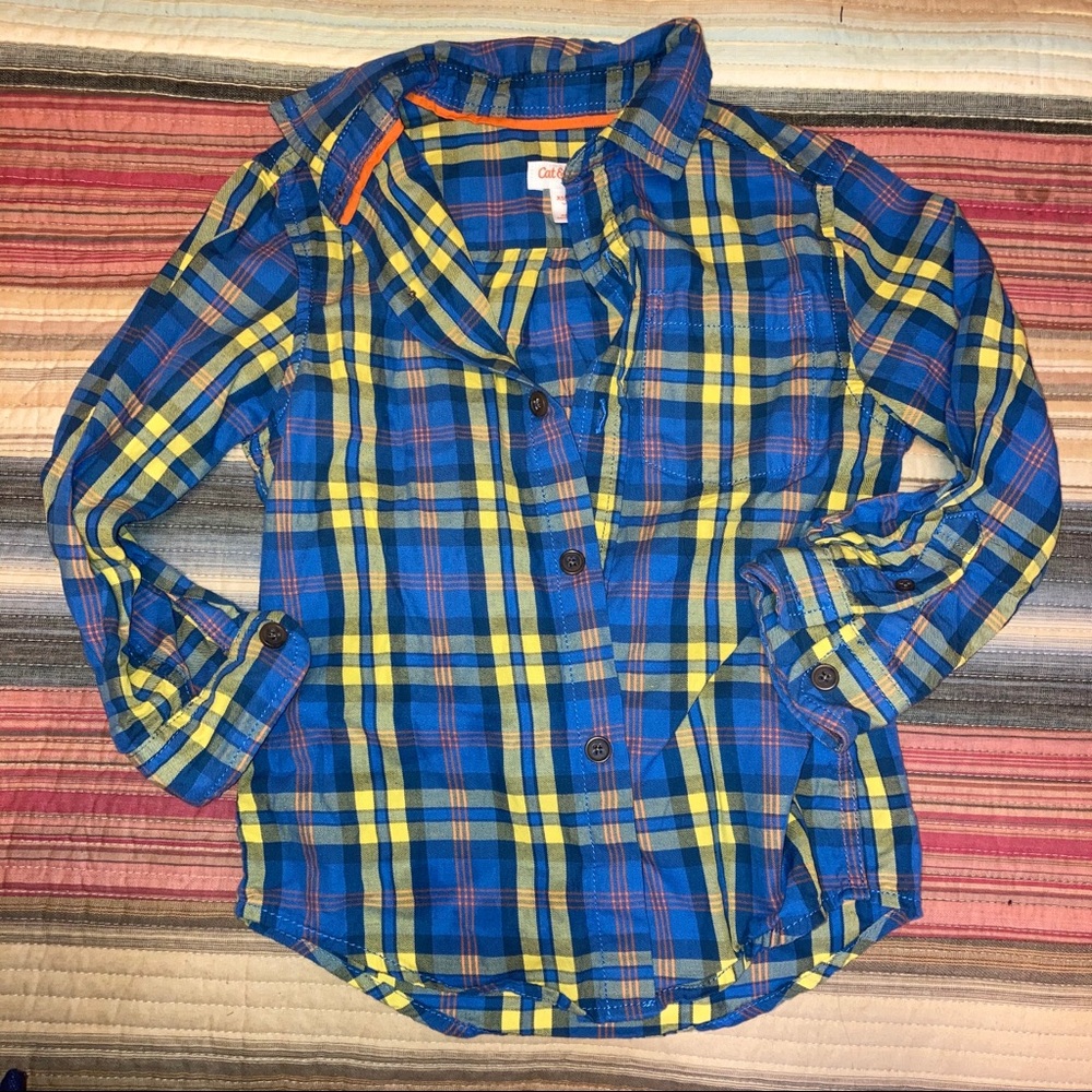 Plaid Button down